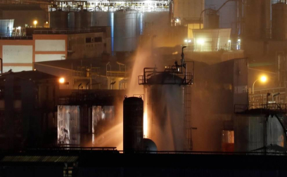 Una tapa del reactor voló tres kilómetros y mató a una de las víctimas
