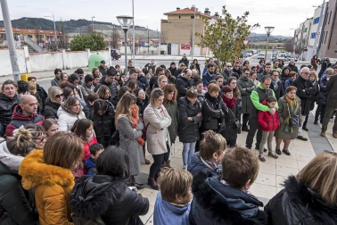 Fotos del día después del accidente en el que fallecidos dos menores en Estella.