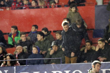 Galería de fotos de la afición en El Sadar durante el Osasuna-Valladolid
