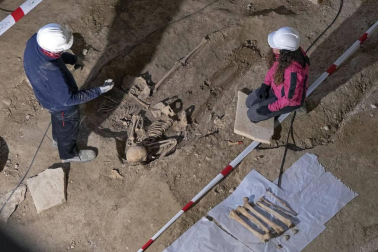 Fotos de las excavaciones arqueológicas en el Monasterio de Irache