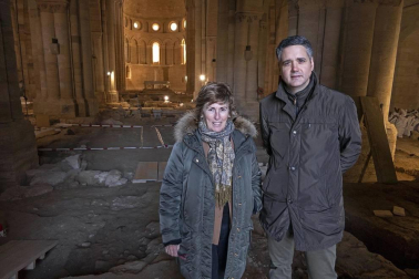 Fotos de las excavaciones arqueológicas en el Monasterio de Irache