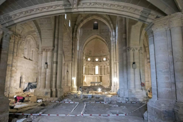 Fotos de las excavaciones arqueológicas en el Monasterio de Irache