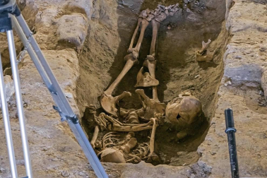 Fotos de las excavaciones arqueológicas en el Monasterio de Irache