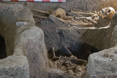 Fotos de las excavaciones arqueológicas en el Monasterio de Irache