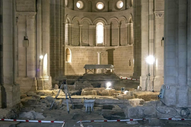 Fotos de las excavaciones arqueológicas en el Monasterio de Irache