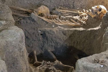 Fotos de las excavaciones arqueológicas en el Monasterio de Irache