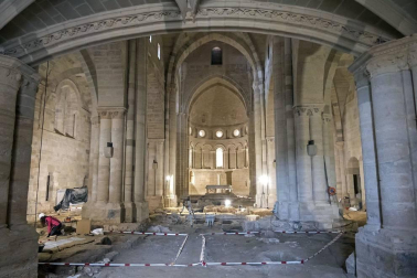 Fotos de las excavaciones arqueológicas en el Monasterio de Irache