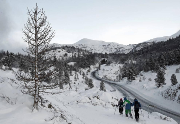 La nieve ha cubierto este domingo la zona de Larra-Belagoa.