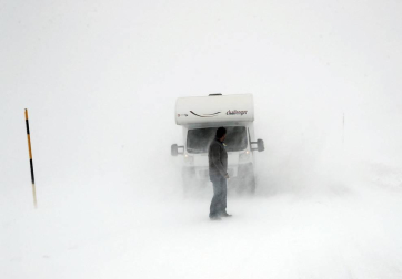 La nieve ha cubierto este domingo la zona de Larra-Belagoa.