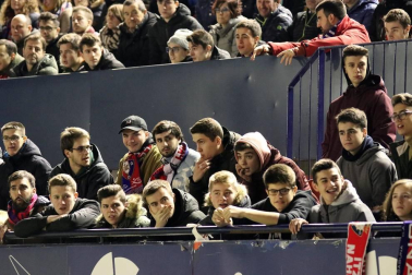 Galería de fotos de la afición en El Sadar durante el Osasuna-Levante.
