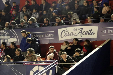 Galería de fotos de la afición en El Sadar durante el Osasuna-Levante.