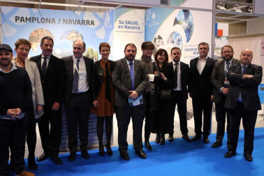 La presidenta del Gobierno de Navarra, María Chivite, ha presidido este viernes el acto institucional del Día de Navarra en el pabellón de la Comunidad Foral en la Feria Internacional de Turismo (FITUR).