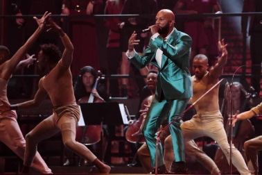 Alfombra roja y asistentes a la ceremonia de entrega de los premios musicales celebrada en el Staples Center de Los Ángeles este domingo 26 de enero de 2020.