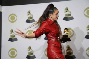 Alfombra roja y asistentes a la ceremonia de entrega de los premios musicales celebrada en el Staples Center de Los Ángeles este domingo 26 de enero de 2020.