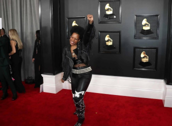 Alfombra roja y asistentes a la ceremonia de entrega de los premios musicales celebrada en el Staples Center de Los Ángeles este domingo 26 de enero de 2020.