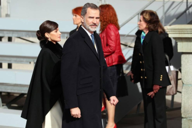 La familia real al completo ha presidido este lunes la sesión solemne de la apertura de la XIV Legislatura.