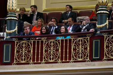La familia real al completo ha presidido este lunes la sesión solemne de la apertura de la XIV Legislatura.