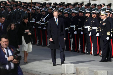 La familia real al completo ha presidido este lunes la sesión solemne de la apertura de la XIV Legislatura.