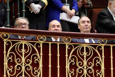 La familia real al completo ha presidido este lunes la sesión solemne de la apertura de la XIV Legislatura.