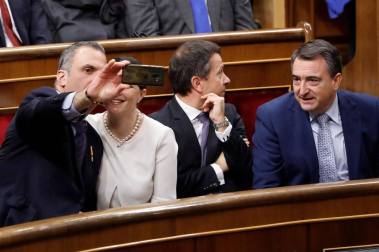 La familia real al completo ha presidido este lunes la sesión solemne de la apertura de la XIV Legislatura.
