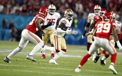 Imágenes del espectacular encuentro entre los Chiefs de Kansas City y los 49ers de San Francisco en el partido disputado en el Hard Rock Stadium de Miami.