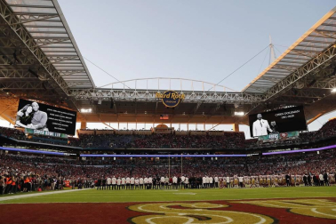Imágenes del espectacular encuentro entre los Chiefs de Kansas City y los 49ers de San Francisco en el partido disputado en el Hard Rock Stadium de Miami.