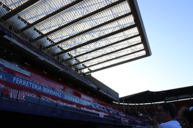 Galería de fotos del estado de las obras en el estadio pamplonés.