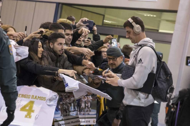 El Real Madrid aterrizó este sábado por la tarde en Pamplona después de tres años sin pisar tierras navarras