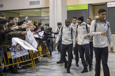 El Real Madrid aterrizó este sábado por la tarde en Pamplona después de tres años sin pisar tierras navarras