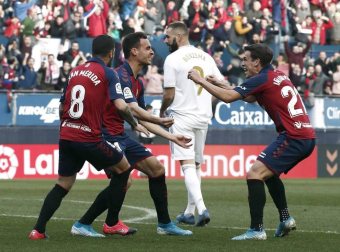 Galería de fotos del partido Osasuna-Real Madrid disputado en El Sadar y correspondiente a la jornada 23 de LaLiga Santander.