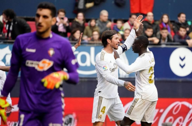 Galería de fotos del partido Osasuna-Real Madrid disputado en El Sadar y correspondiente a la jornada 23 de LaLiga Santander.