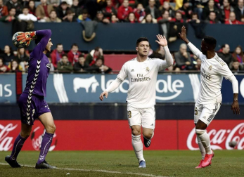 Galería de fotos del partido Osasuna-Real Madrid disputado en El Sadar y correspondiente a la jornada 23 de LaLiga Santander.