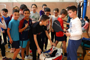 Alumnado del CP Camino de Santiago de Zizur Mayor durante una jornada lectiva.