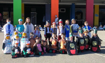 Fotos de la celebración de los carnavales escolares en Navarra