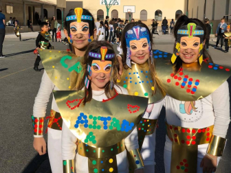 Fotos de la celebración de los carnavales escolares en Navarra