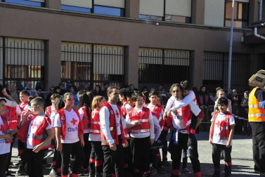 Imágenes del Carnaval Escolar de Tafalla en el que participaron los escolares de Educación Infantil y Primaria del colegio público Marqués de la Real Defensa, ikastola Garcés de los Fayos y Escolapios