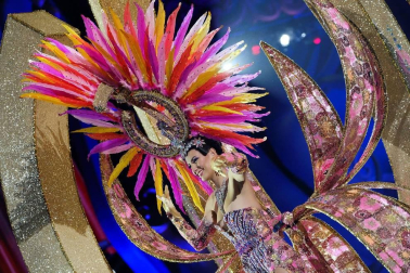 Modelos y candidatas al título del certamen celebrado el viernes 21 de febrero con MInerva Hernández como vencedora gracias a su propuestas 'Vida'.