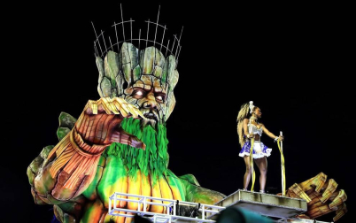 Los desfiles del Carnaval de Río abren con un llamamiento para salvar el medioambiente