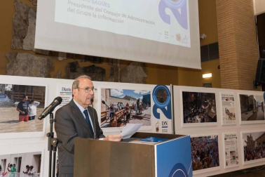Más de un centenar de representantes de la sociedad ribera han asistido este jueves a la celebración de los 20 años de la Edición de La Ribera de Diario de Navarra, en un acto que ha tenido lugar en Tudela.