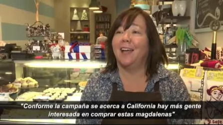 Las primarias demócratas llegan a las pastelerías de California en forma de 'cupcakes'