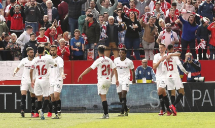 Galería de fotos del partido Sevilla-Osasuna, correspondiente a la 26ª jornada de LaLiga Santander.