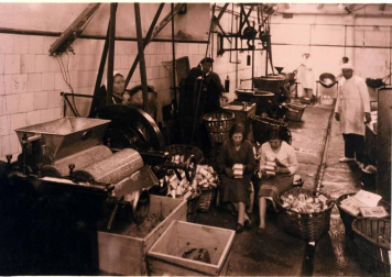 La asociación de Mujeres Adrianesas y Viceversa expone durante esta semana en el vestíbulo del salón de actos de la casa de cultura un centenar de instantáneas que narran la historia de estas mujeres, pioneras y motor de la economía navarra