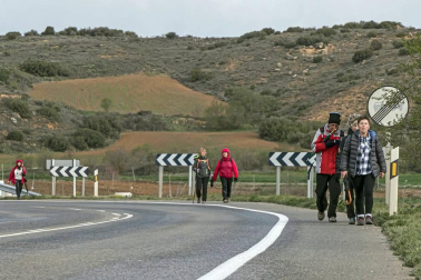Los peregrinos que partieron de la merindad se enfrentaron a la meteorología y a las bajas temperaturas
