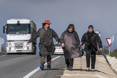Los peregrinos que partieron de la merindad se enfrentaron a la meteorología y a las bajas temperaturas