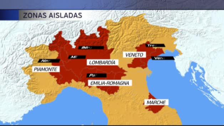 El coronavirus aisla a dieciséis millones de personas en el norte de Italia