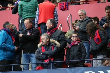 Galería de fotos del partido Osasuna-Espanyol Madrid disputado en El Sadar y correspondiente a la jornada 27 de LaLiga Santander.