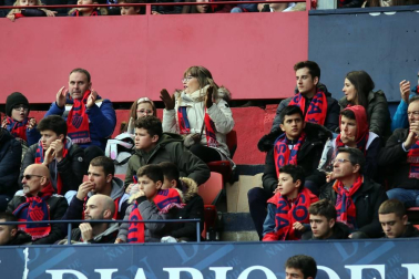 Galería de fotos del partido Osasuna-Espanyol Madrid disputado en El Sadar y correspondiente a la jornada 27 de LaLiga Santander.