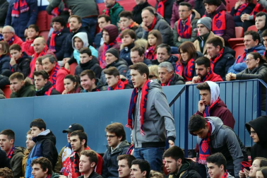 Galería de fotos del partido Osasuna-Espanyol Madrid disputado en El Sadar y correspondiente a la jornada 27 de LaLiga Santander.