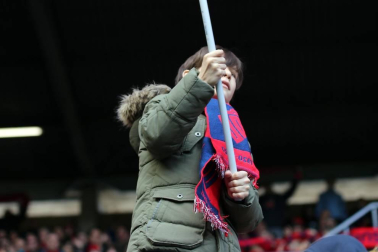 Galería de fotos del partido Osasuna-Espanyol Madrid disputado en El Sadar y correspondiente a la jornada 27 de LaLiga Santander.