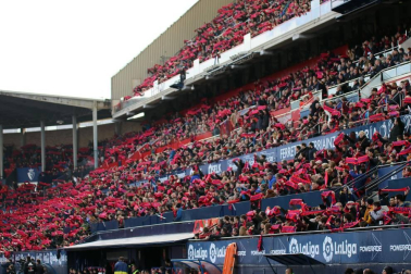 Galería de fotos del partido Osasuna-Espanyol Madrid disputado en El Sadar y correspondiente a la jornada 27 de LaLiga Santander.